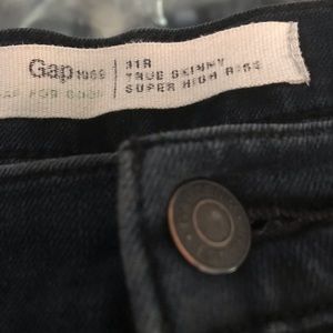 Gap Navy True Skinny High Waist Denim Jeans